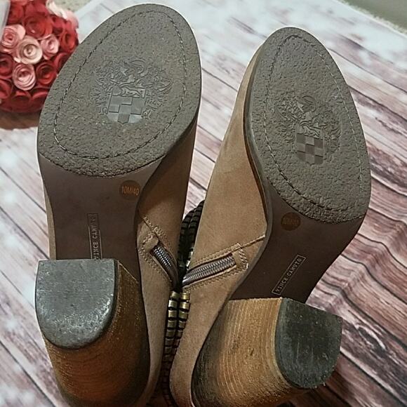 Vince Camuto Tan Leather Booties 10M - Picture 6 of 9